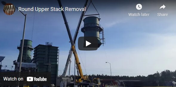 Gas Turbine Exhaust Stack Removal Gas Turbine Exhaust Stack Removal